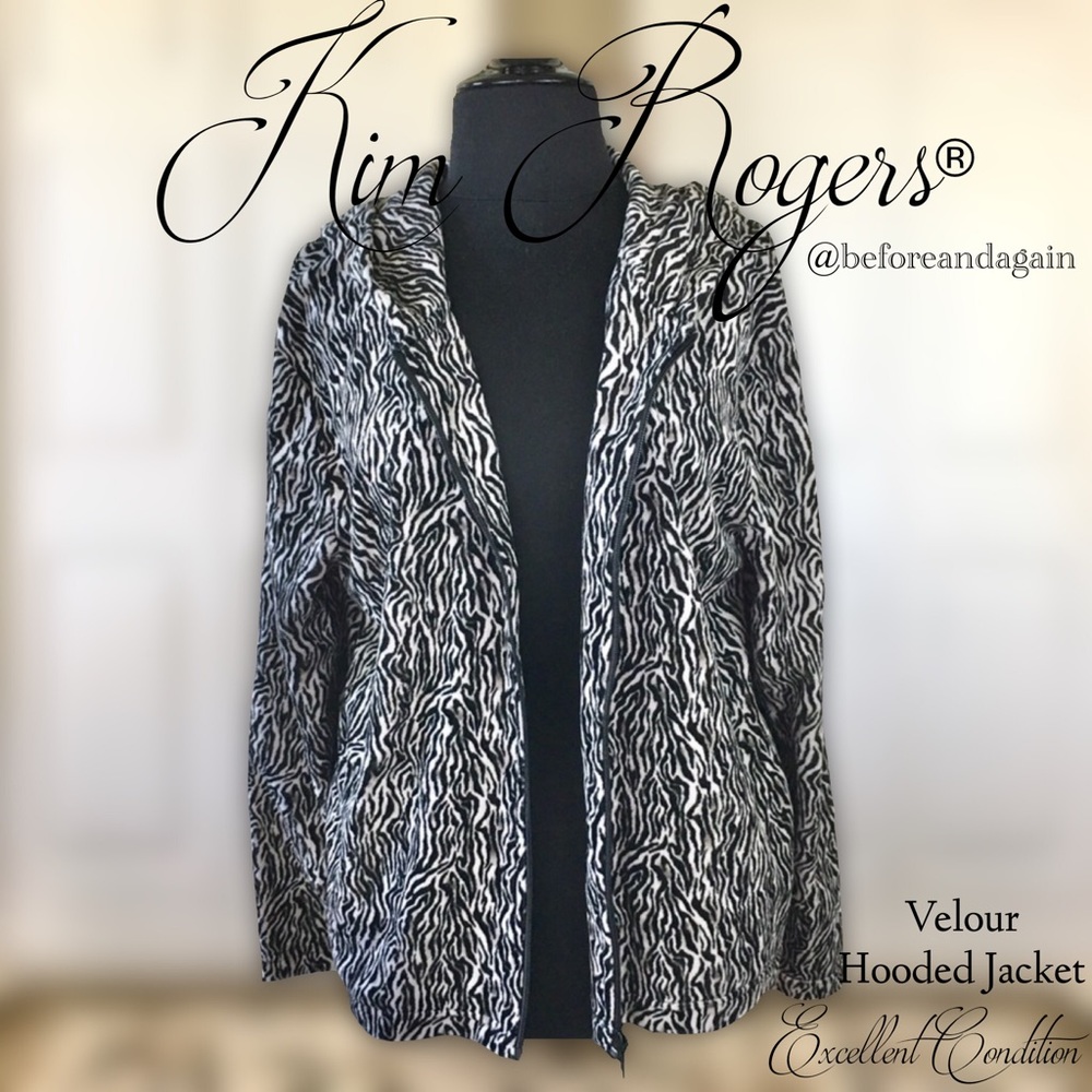 🦓Animal Print🦓Hooded Jacket By Kim Rogers®